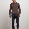 Uomo Conbipel Maglieria | Maglia In Puro Cashmere Tortora