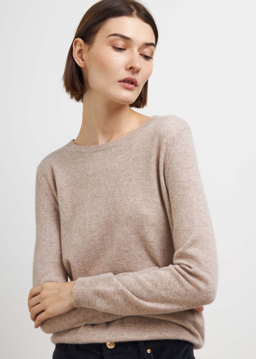 Donna Conbipel Maglieria | Pullover In Puro Cashmere Cammello