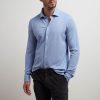 Uomo Conbipel Camicie | Polo Camicia Supima Azzurro