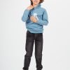 Bambino Conbipel | Jeans Effetto Felpa Nero