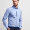 Uomo Conbipel Camicie | Camicia Slim Fit Azzurro