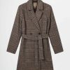 Donna Conbipel Cappotti | Cappotto Fantasia Check Moro