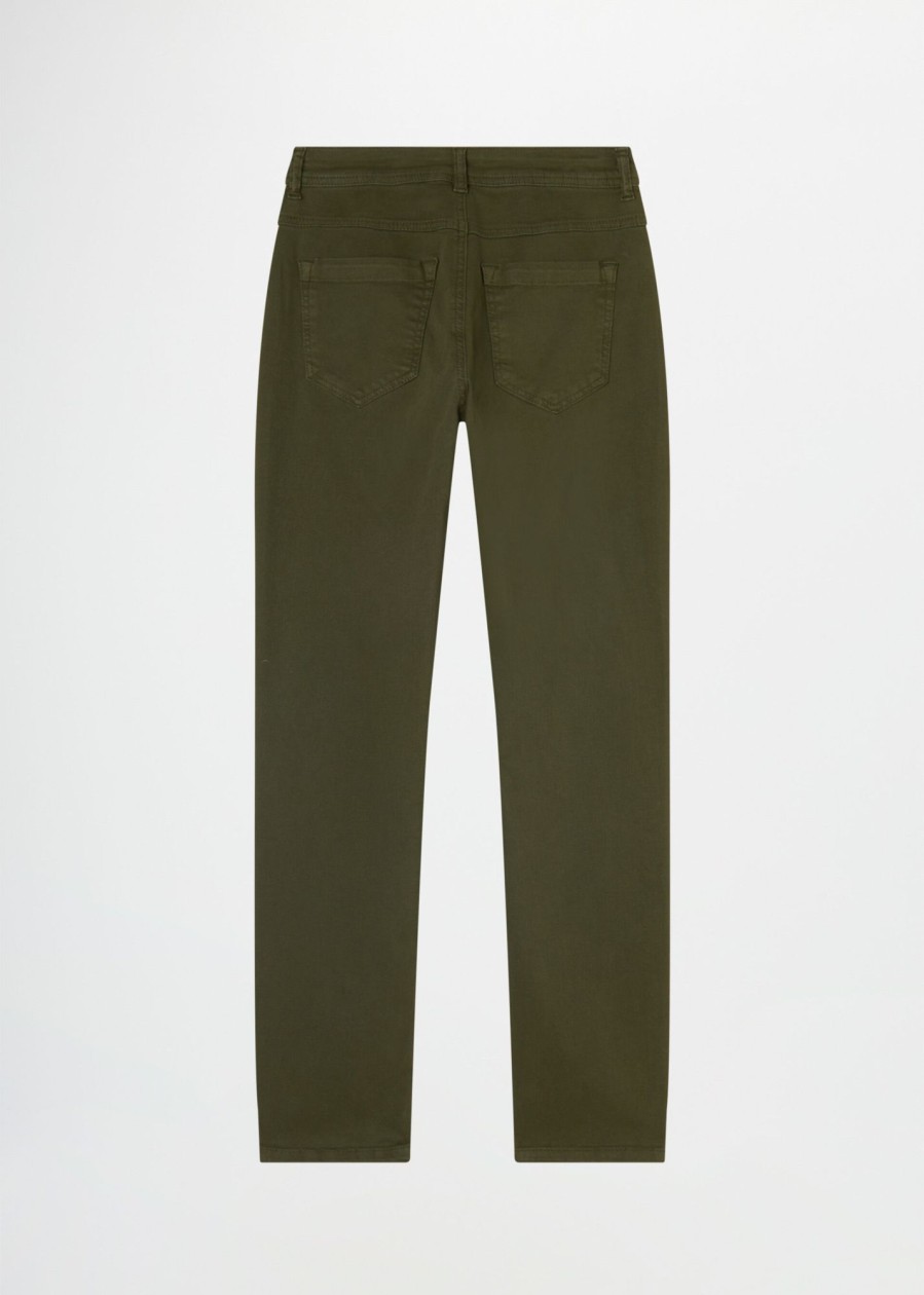 Donna Conbipel Pantaloni | Pantaloni Stretch Verde Scuro