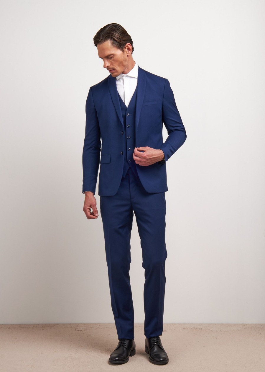 Uomo Conbipel Abiti E Completi | Completo Slim Fit Blu