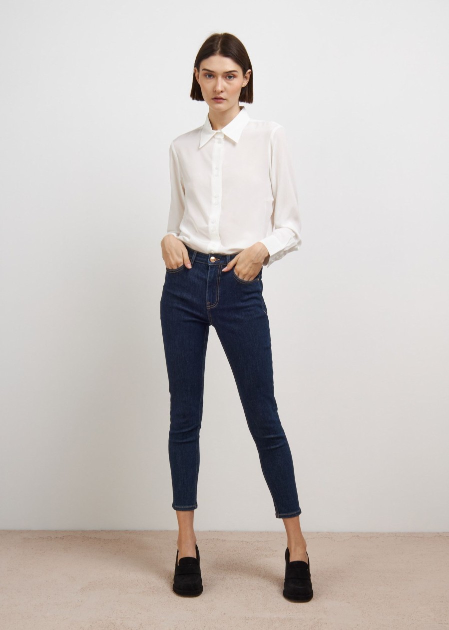 Donna Conbipel Jeans | Denim Ultra Skinny Blu