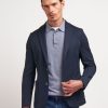 Uomo Conbipel Giacche | Blazer In Maglia Blu Scuro