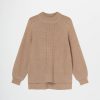 Donna Conbipel Maglieria | Pullover Lupetto In Lana Rosa