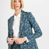 Donna Conbipel Giacche | Blazer Stampa Fantasia Verde Scuro