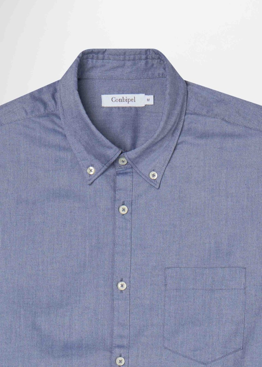 Uomo Conbipel Camicie | Camicia Oxford Regular Blu