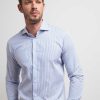 Uomo Conbipel Camicie | Camicia A Righe Regular Blu