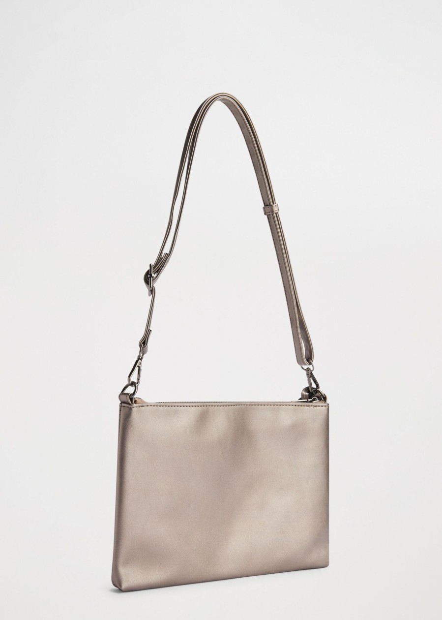 Donna Conbipel Borse | Pochette Con Borchie Grigio Scuro