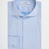 Uomo Conbipel Camicie | Camicia No Stiro Regular Azzurro