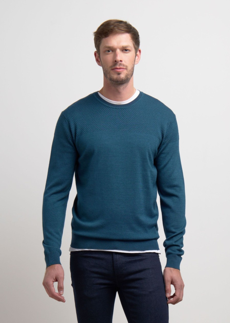 Uomo Conbipel Maglieria | Pullover Girocollo Ottanio