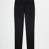 Donna Conbipel Pantaloni | Chino In Gabardine Nero