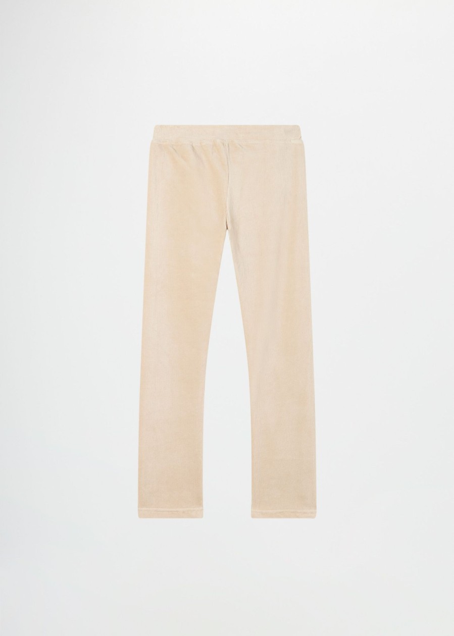 Bambino Conbipel | Leggings In Velluto Beige