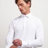 Uomo Conbipel T-Shirt E Polo | Polo Camicia Supima Bianco