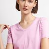 Donna Conbipel T-Shirt E Top | T-Shirt Basic Scollo A V Rosa