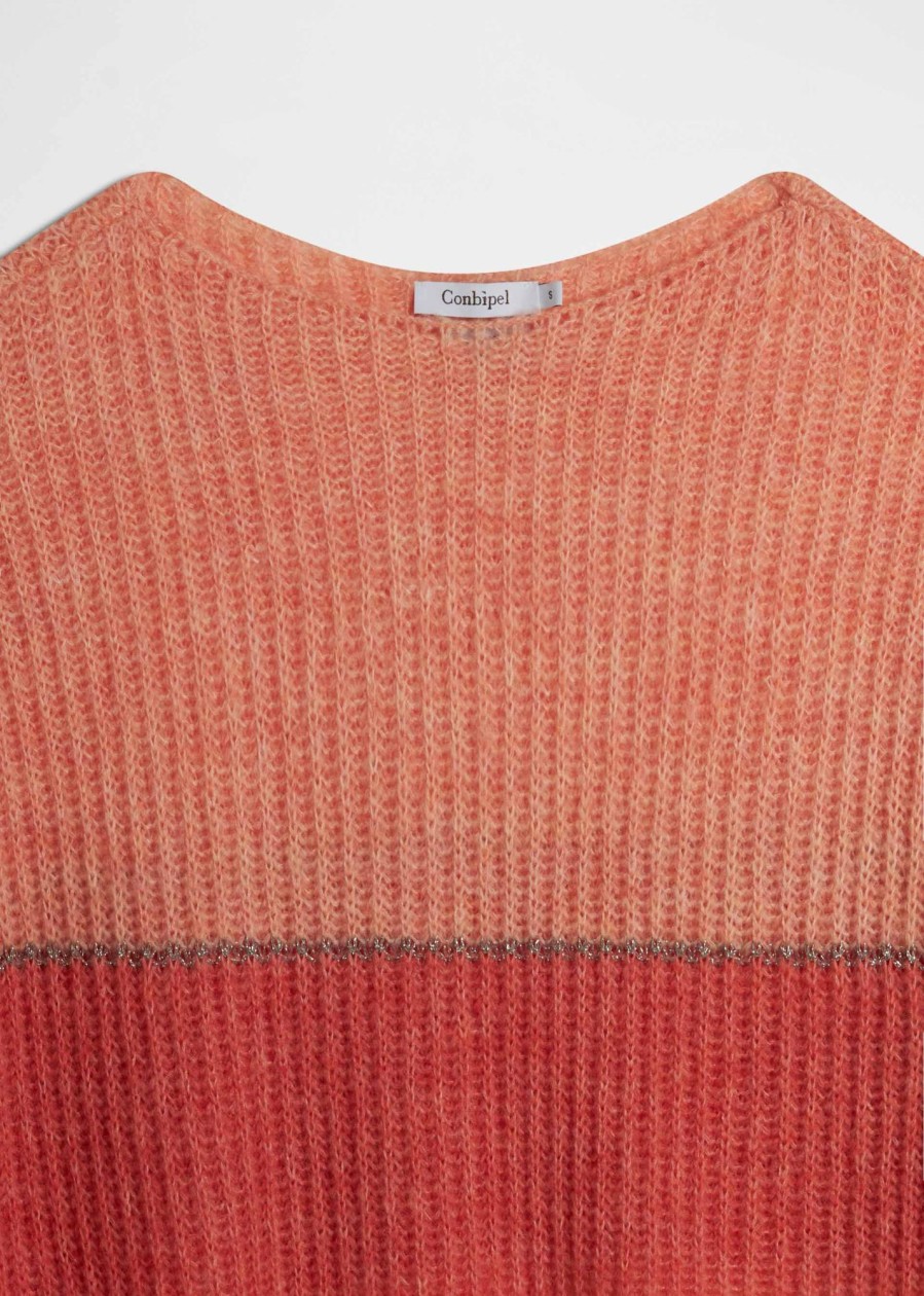 Donna Conbipel Maglieria | Pullover In Lana Mohair Rosso Chiaro