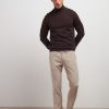 Uomo Conbipel Pantaloni | Pantaloni In Velluto Panna