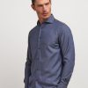 Uomo Conbipel Camicie | Camicia No Stiro Regular Blu