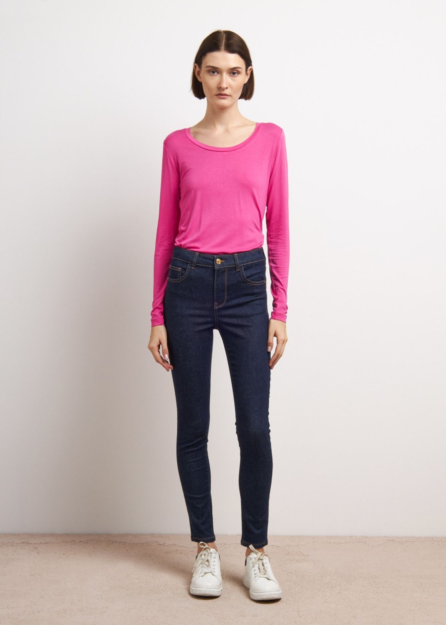 Donna Conbipel T-Shirt E Top | T-Shirt Basic Fucsia Chiaro