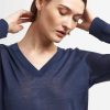 Donna Conbipel Maglieria | Maglia Con Scollo A V Blu