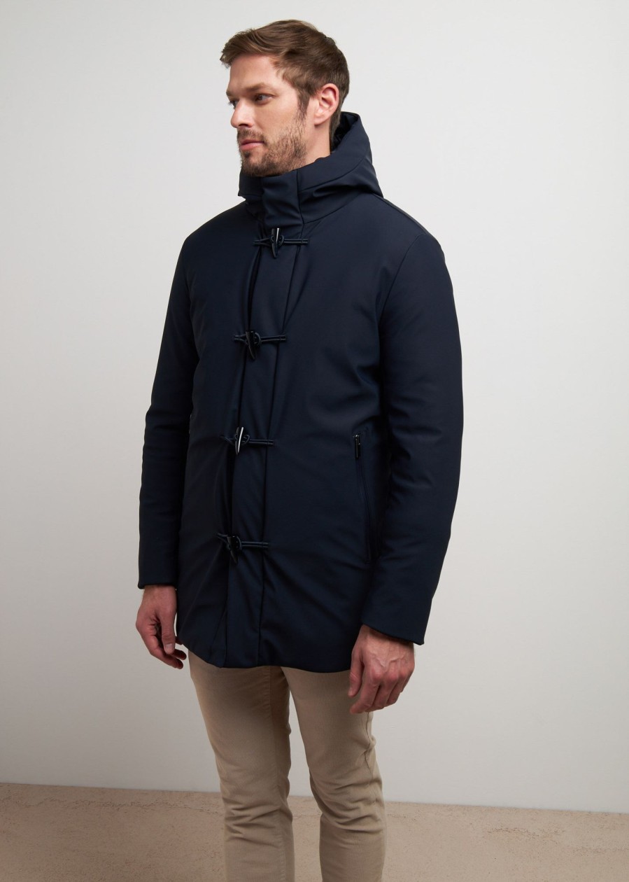 Uomo Conbipel Giubbotti | Parka Softshell Alamari Blu Scuro