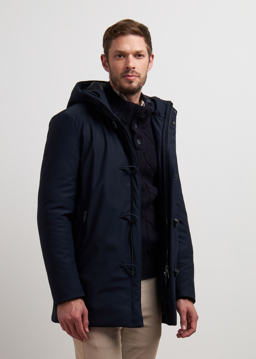 Uomo Conbipel Giubbotti | Parka Softshell Alamari Blu Scuro