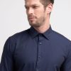 Uomo Conbipel Camicie | Camicia Twill Regular Fit Blu Scuro