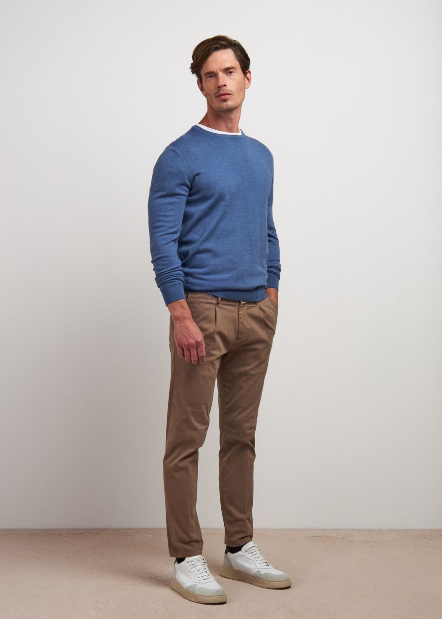 Uomo Conbipel Maglieria | Pullover In Lana Merino Jeans