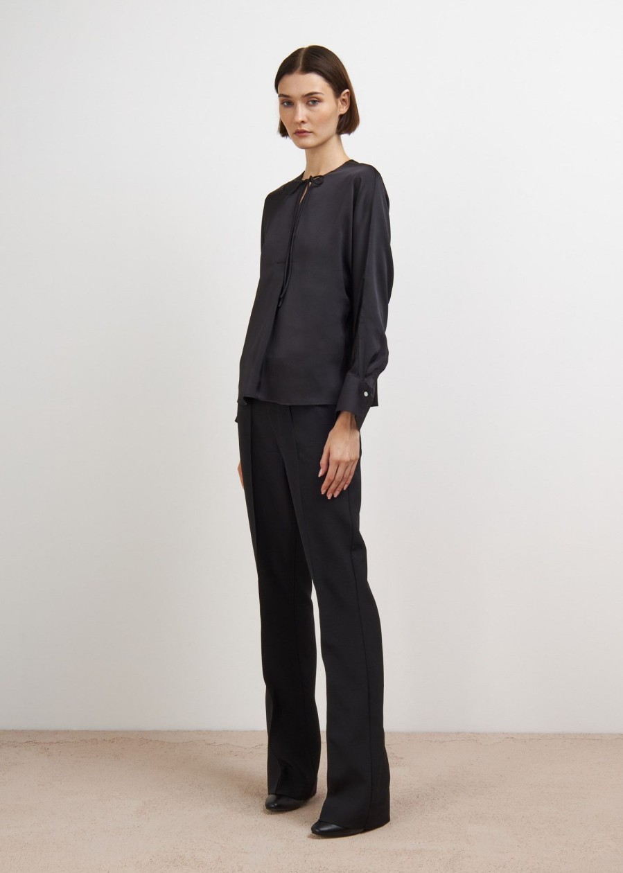 Donna Conbipel Camicie | Blusa Con Laccetto Nero