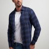 Uomo Conbipel Camicie | Camicia Check Slim Fit Blu