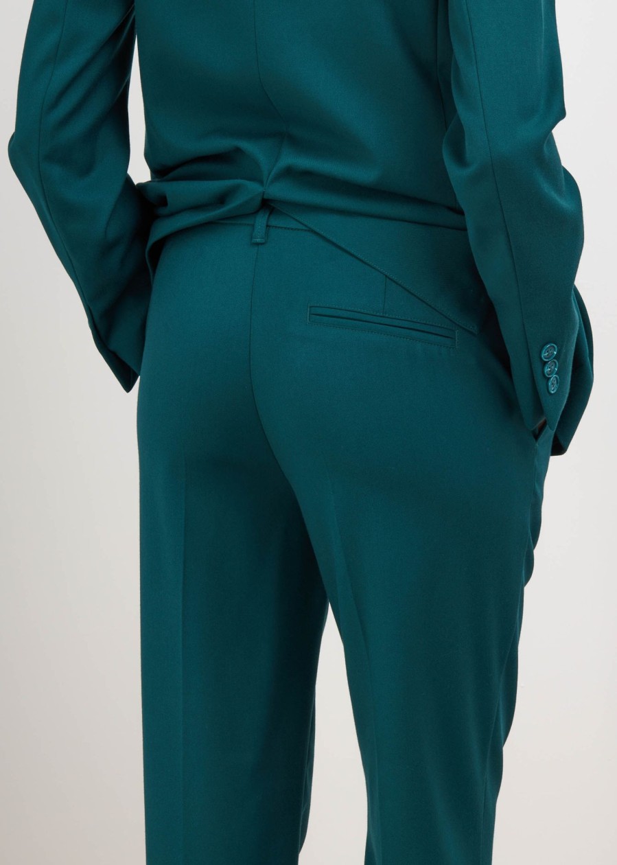 Donna Conbipel Pantaloni | Pantaloni Chino Slim Fit Verde Scuro