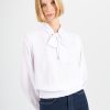 Donna Conbipel Camicie | Blusa Con Fiocco Bianco