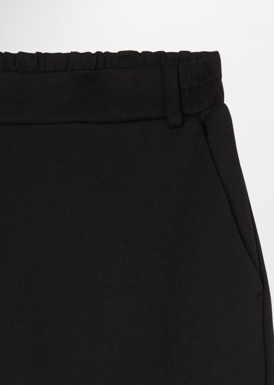 Donna Conbipel Pantaloni | Chino In Punto Stoffa Nero