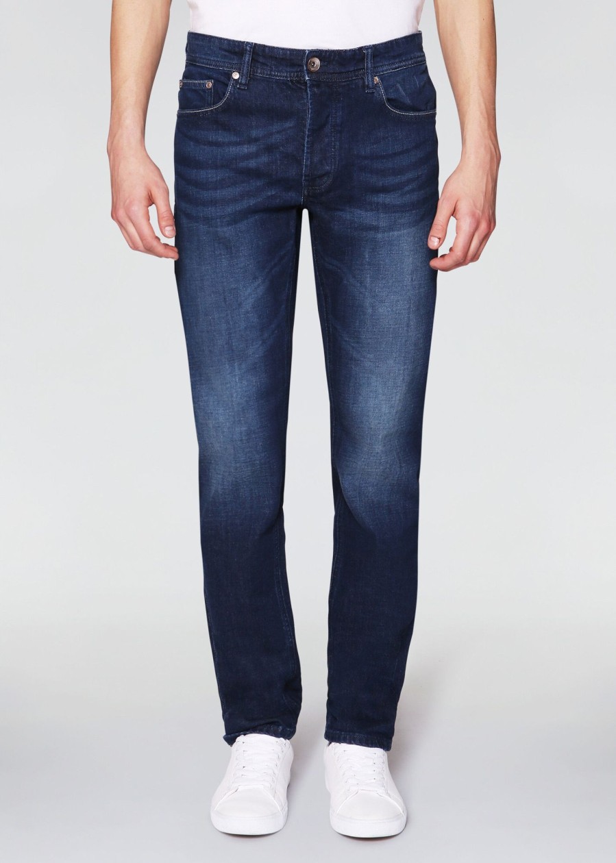 Uomo Conbipel Jeans | Jeans Straight Fit Blu Scuro