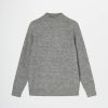 Donna Conbipel Maglieria | Pullover In Lana Grigio Chiaro Melange