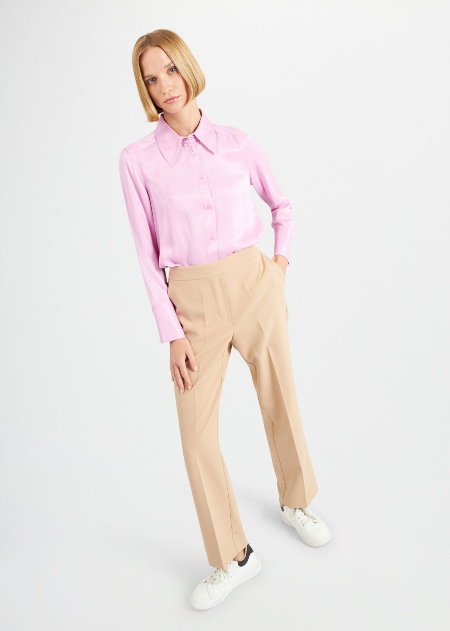 Donna Conbipel Pantaloni | Pantaloni Tasche America Beige