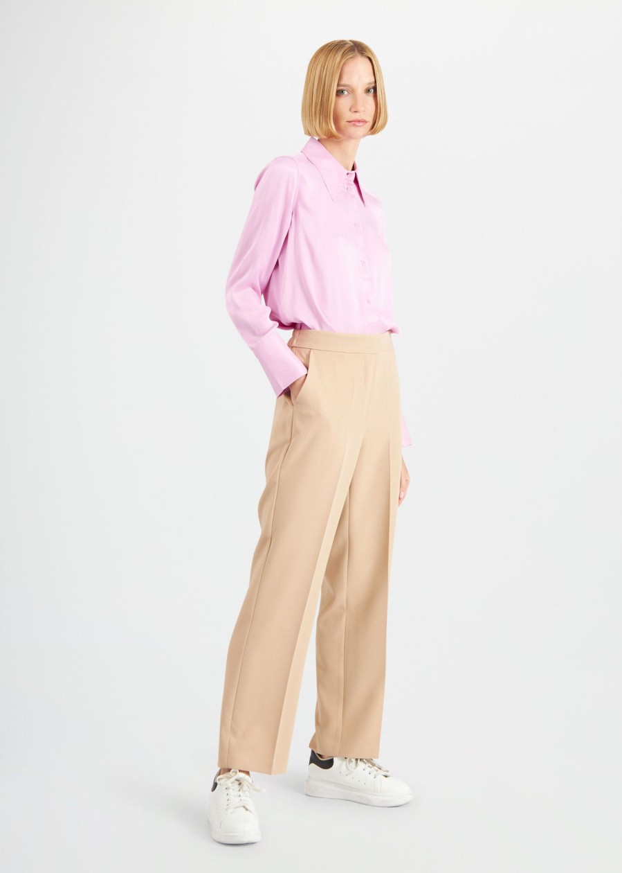 Donna Conbipel Pantaloni | Pantaloni Tasche America Beige