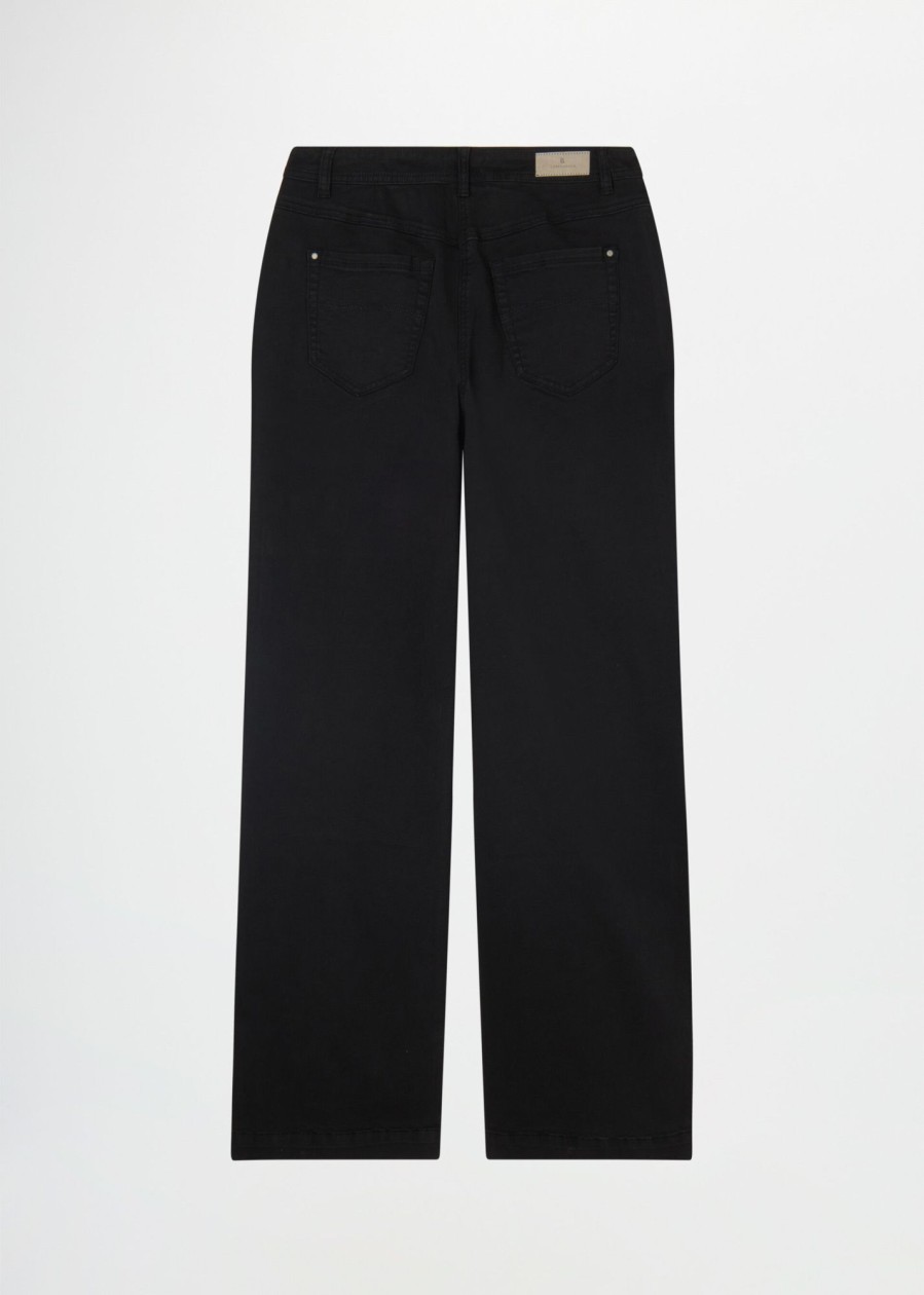 Donna Conbipel Pantaloni | Pantaloni In Gabardine Nero