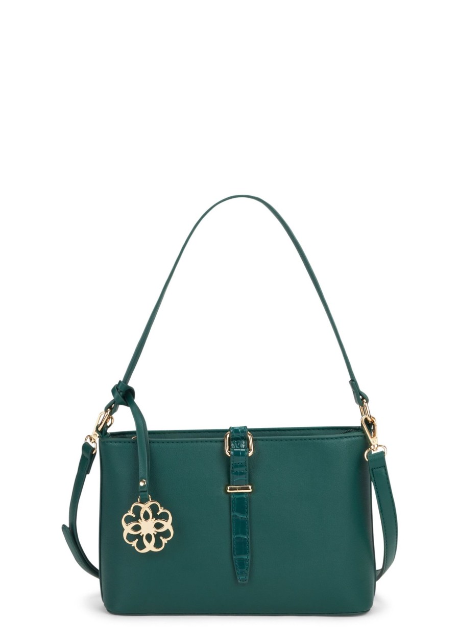 Donna Conbipel Borse | Borsa Baguette A Tracolla Verde