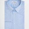 Uomo Conbipel Camicie | Camicia No Stiro Slim Fit Azzurro