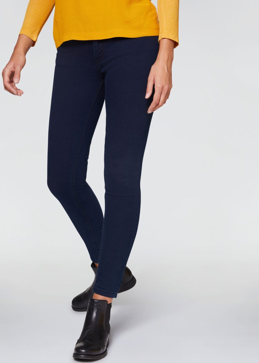 Donna Conbipel Jeans | Jeans Bottom Up Blu Scuro