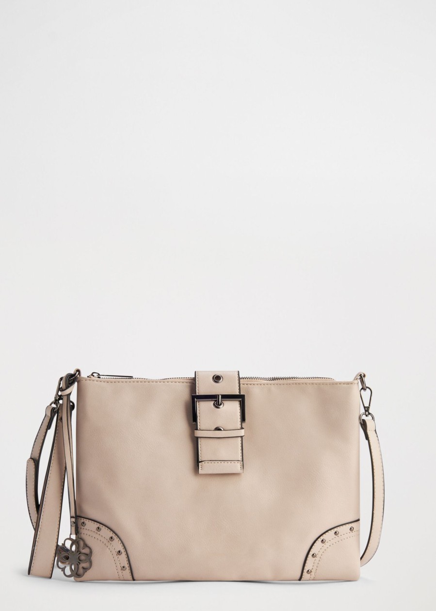 Donna Conbipel Borse | Pochette Con Borchie Beige