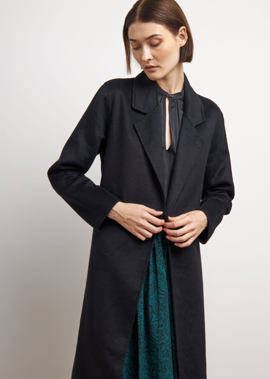 Donna Conbipel Cappotti | Cappotto Monopetto Nero