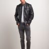 Uomo Conbipel Jeans | Denim Slim Stretch Grigio Medio