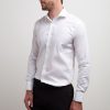 Uomo Conbipel Camicie | Camicia No Stiro Regular Bianco