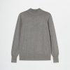 Donna Conbipel Maglieria | Pullover A Lupetto Grigio Chiaro Melange