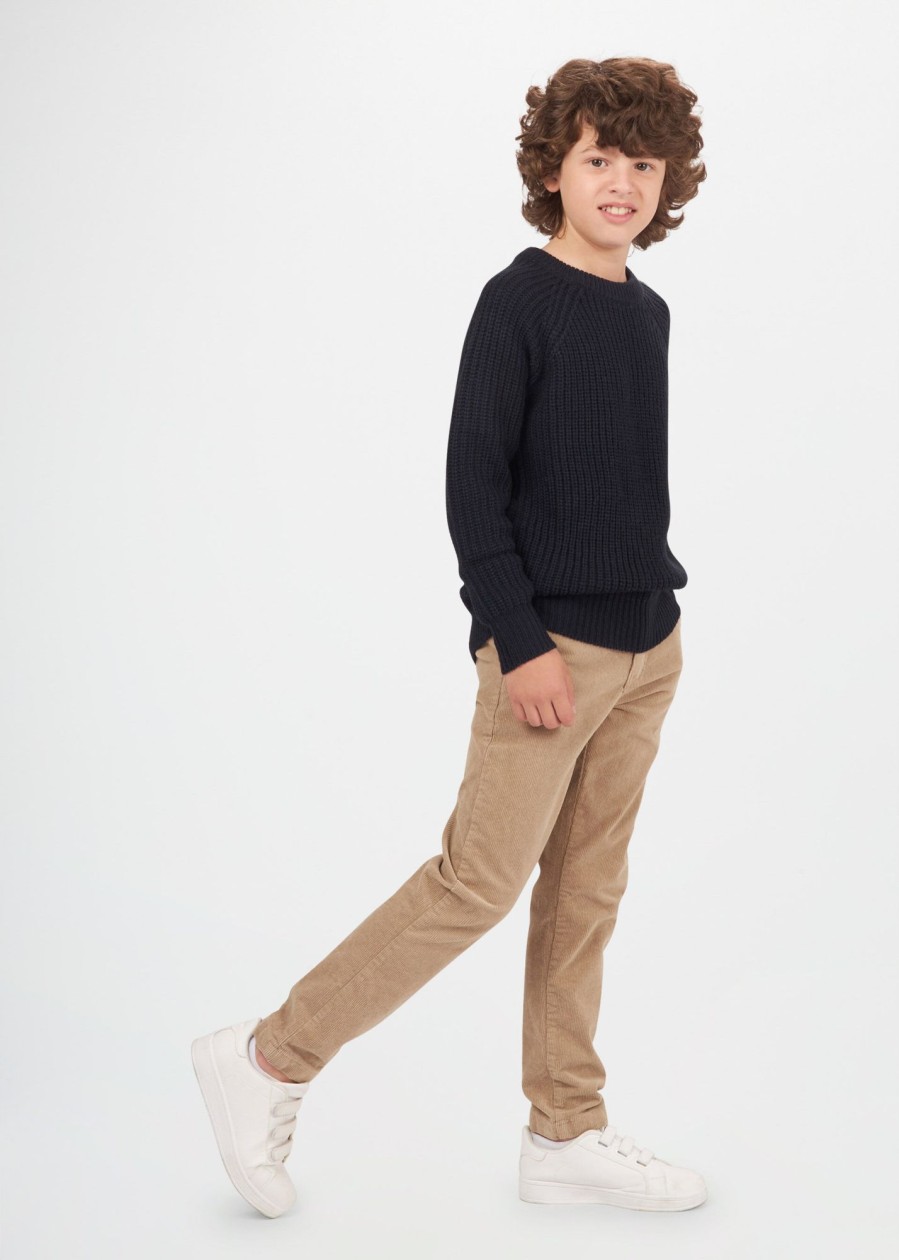 Bambino Conbipel | Pantaloni In Velluto Beige