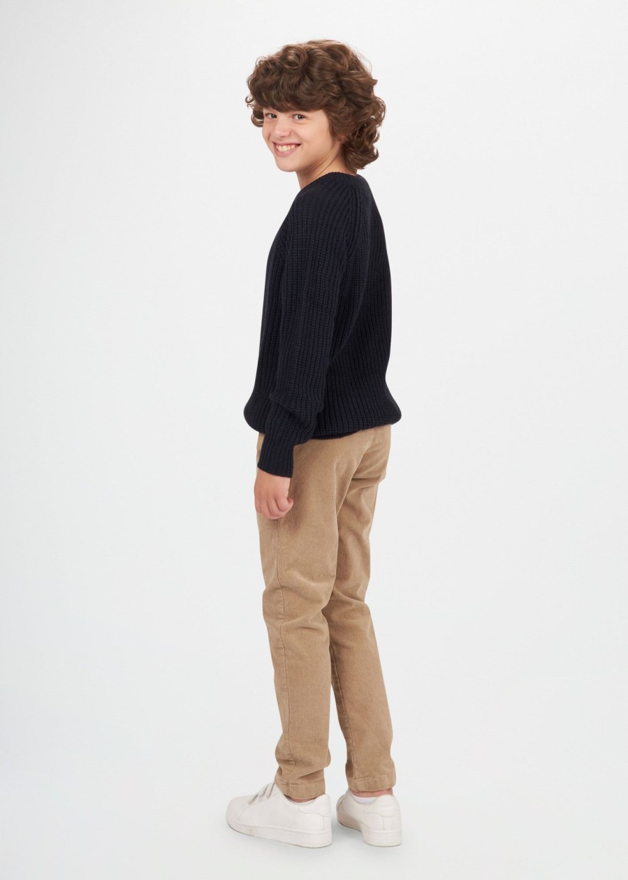 Bambino Conbipel | Pantaloni In Velluto Beige